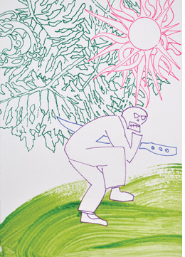 Ilustracción para cuentos de Horacio Quiroga