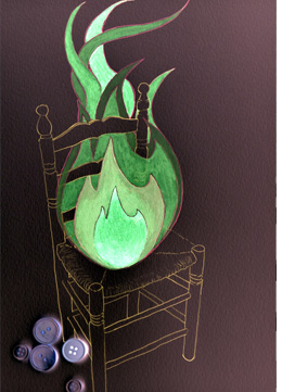 Ilustracción "Muerte de un semidión" de Fernando Quiñones