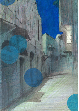 Ilustracción para La bicicleta de Sumji de Amoz Oz Editorial Siruela